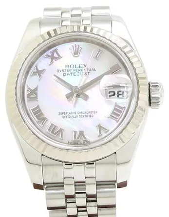 Rolex Lady-Datejust 179174 26mm Yellow gold and Stainless steel White