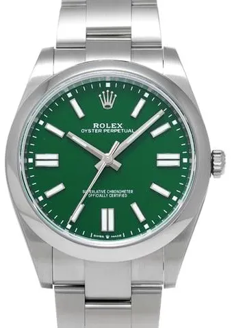 Rolex Oyster Perpetual 41 124300 41mm Stainless steel Green