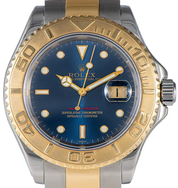 Rolex Yacht-Master 40 16623 40mm Yellow gold and Stainless steel and 18k yellow gold Blå