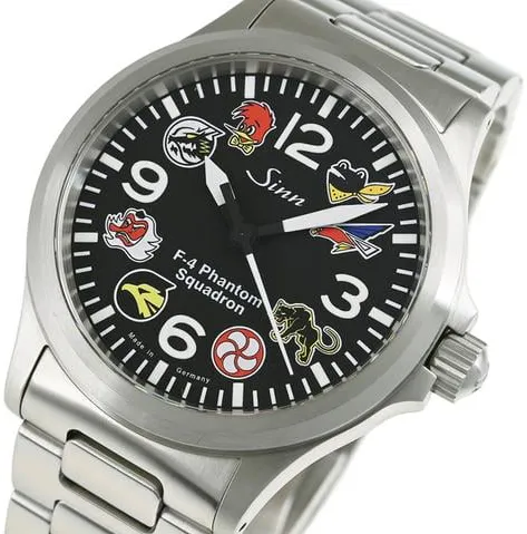 Sinn 556 556.F-4 38.5mm Stainless steel Black