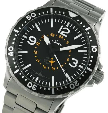 Sinn 856 / 857 857.UTC. LH 43mm Stainless steel Black