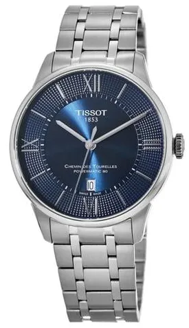 Tissot Chemin de Tourelles T099.407.11.048.00 42mm Stainless steel Blue