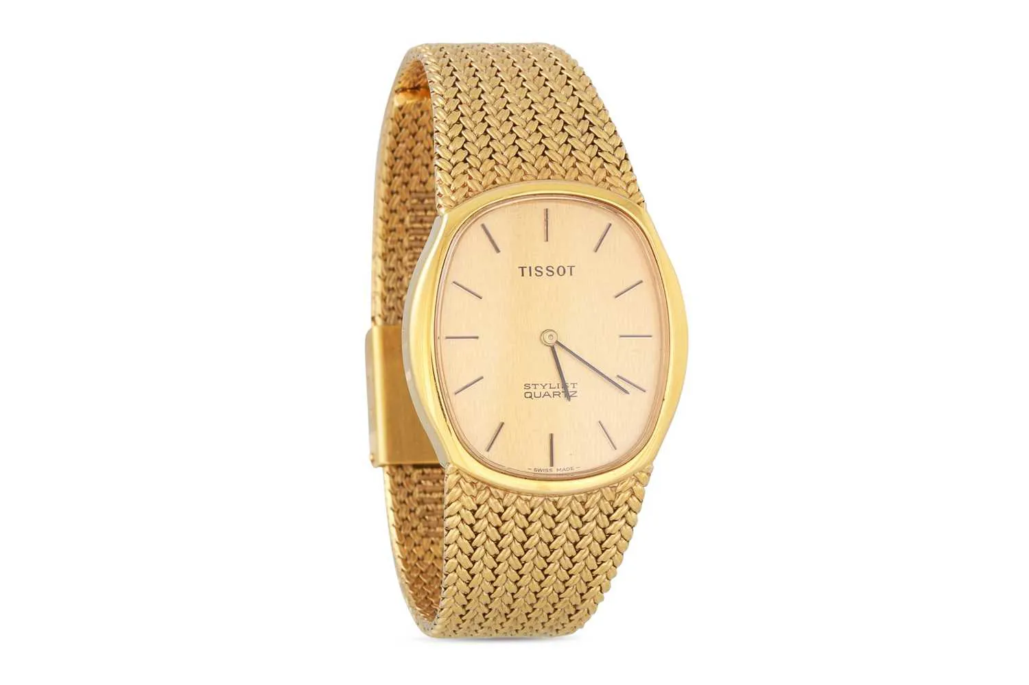 Tissot Stylist Gold-plated Champagne 1