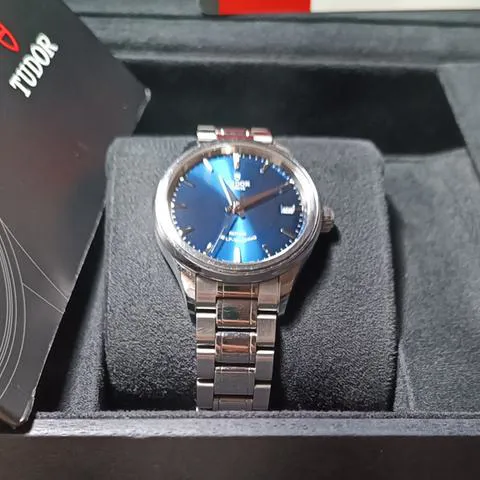 Tudor Style 12300 34mm Stainless steel Blue