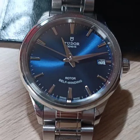 Tudor Style 12300 34mm Stainless steel Blue 6