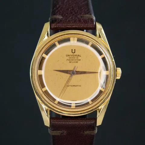 Universal Genève Polerouter 34mm Yellow gold Gold