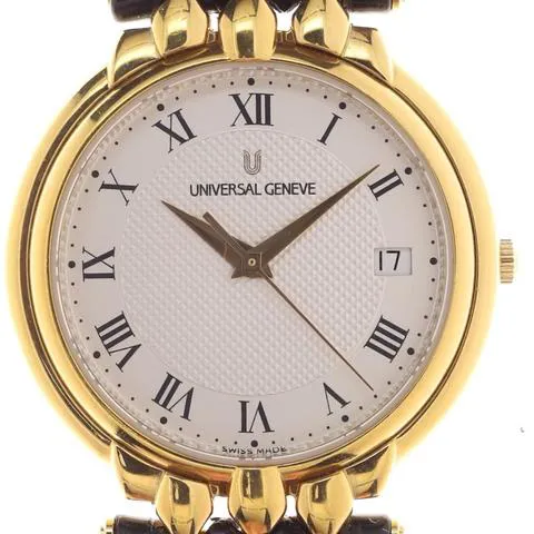 Universal Genève 550.100 32.5mm Yellow gold Silver