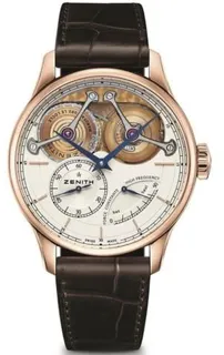 Zenith Academy 18.2210.4810/01.C713 45mm Rose gold Silver