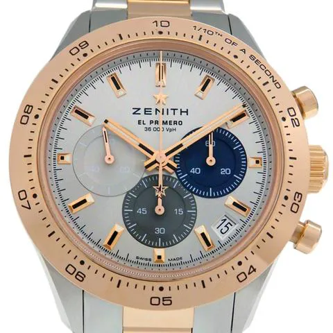 Zenith Chronomaster Sport 51.3100.3600/69.M3100 41mm Yellow gold and Stainless steel Silver