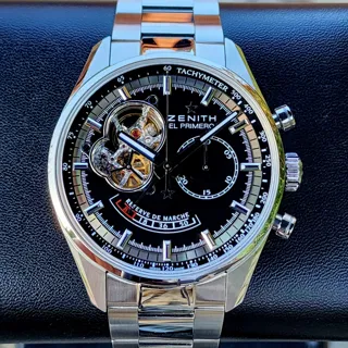 Zenith El Primero 03.2080.4021/21.C496 Stainless steel Black