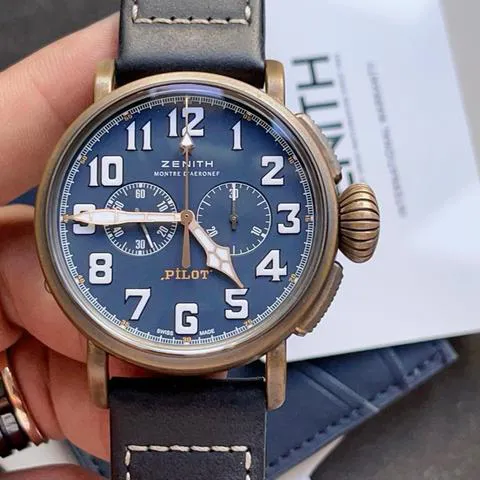 Zenith Pilot 29.2430.4069/57.C808 45mm Bronze Blue