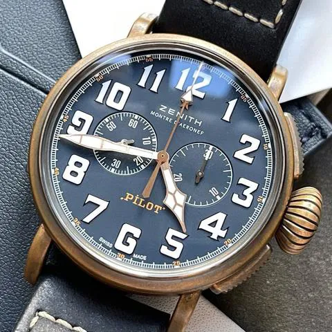 Zenith Pilot 29.2430.4069/57.C808 45mm Bronze Blue 1