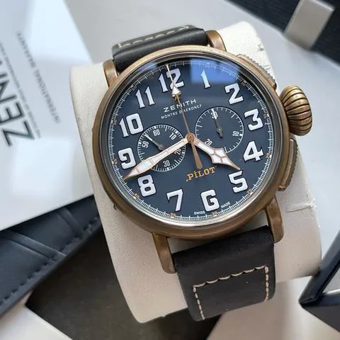 Zenith Pilot 29.2430.4069/57.C808 45mm Bronze Blue 3