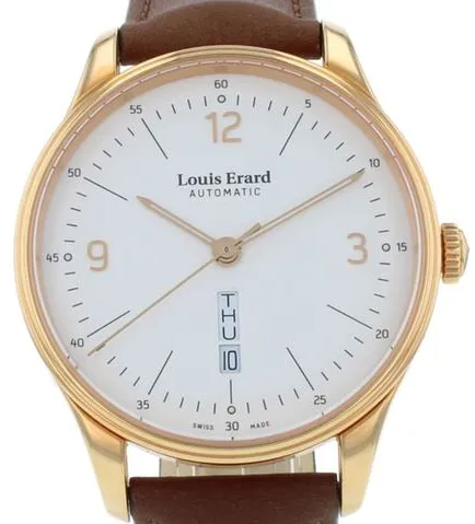 Louis Erard Héritage 72288PR11.BVR01 41mm Stainless steel White