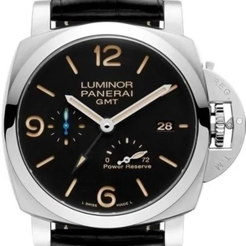 Panerai Luminor 1950 3 Days GMT Power  PAM 01321 44mm Stainless steel Black