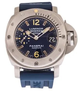 Panerai Submersible PAM 00087 44mm Stainless steel Blue