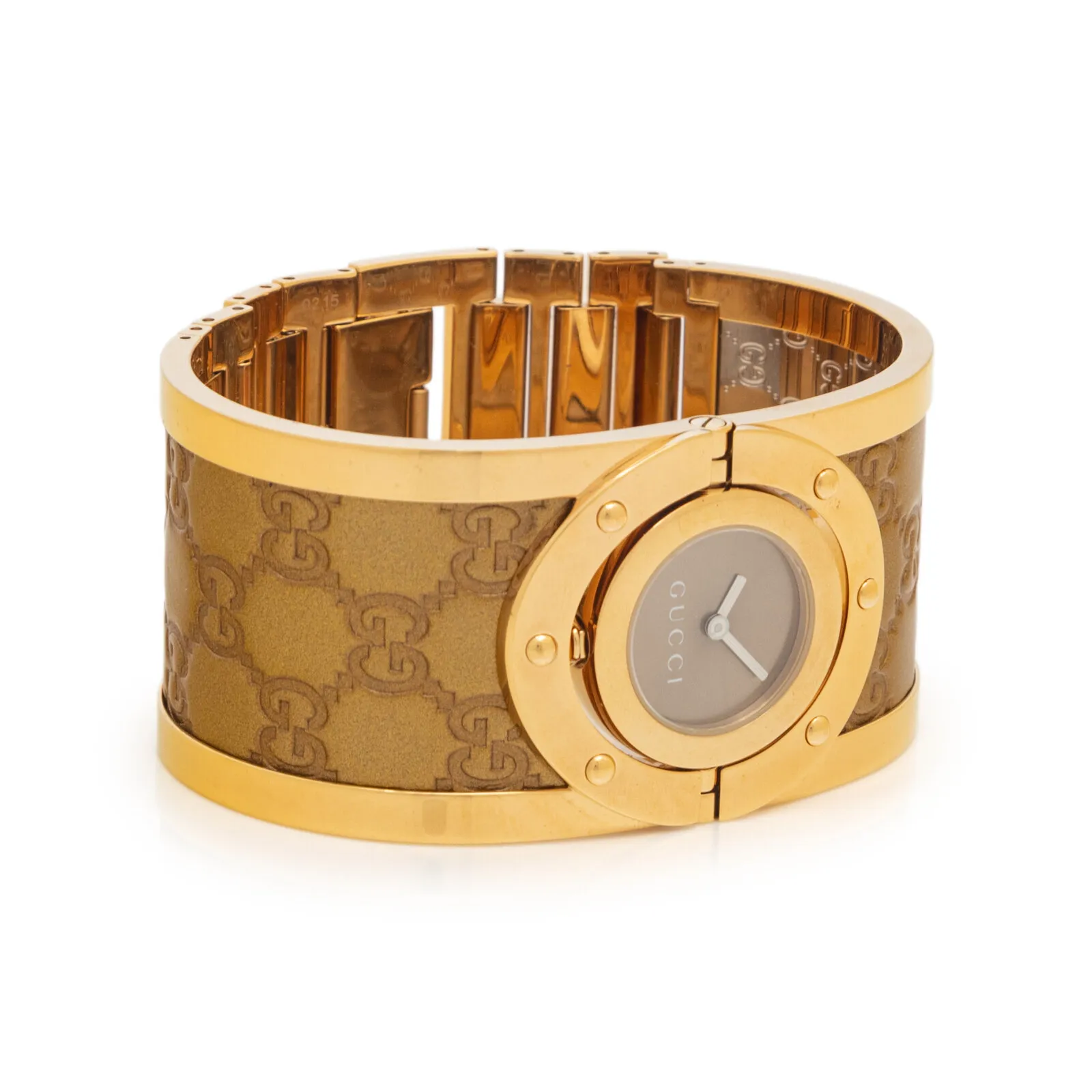 Gucci Twirl 25.5mm Stainless steel and Gold-plated Bronze 2