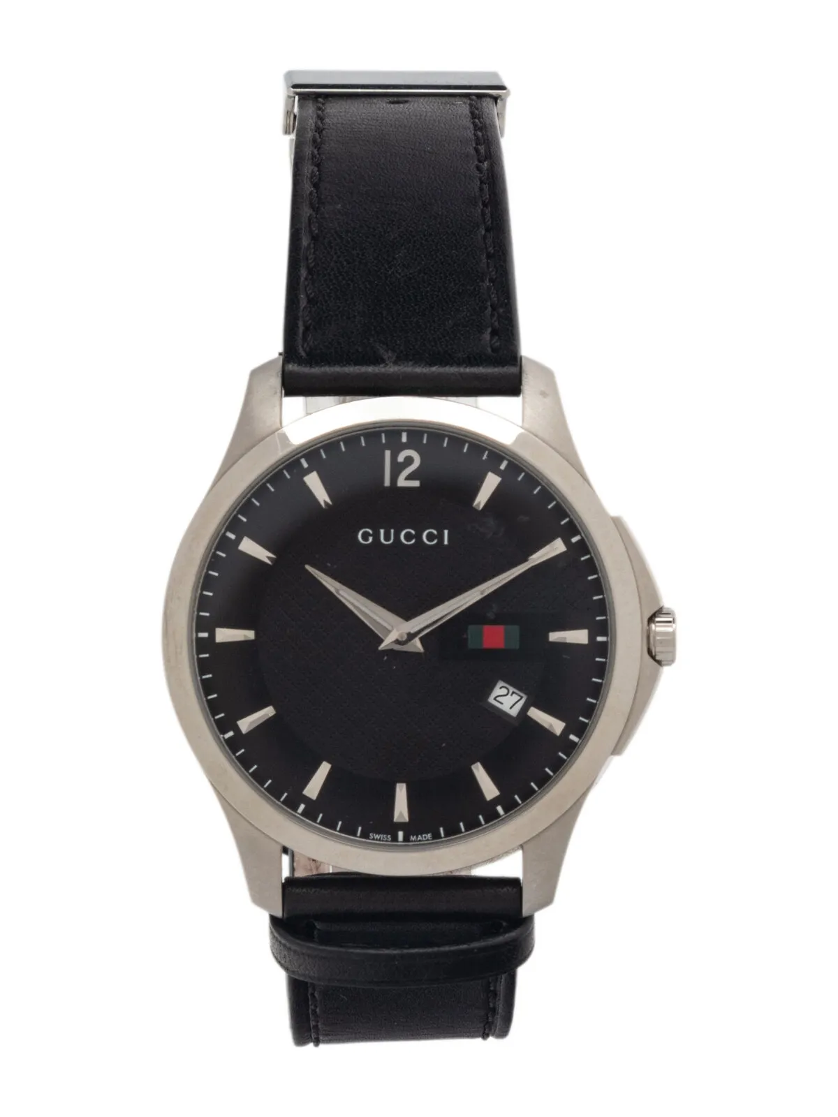 Gucci G-Timeless 126.3 38mm Stainless steel Black