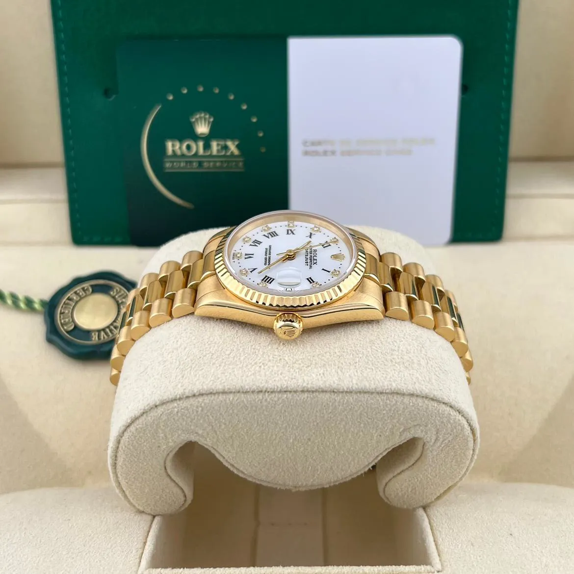 Rolex Datejust 31 68278 31mm Yellow gold White 2