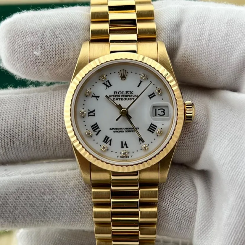 Rolex Datejust 31 68278 31mm Yellow gold White 3