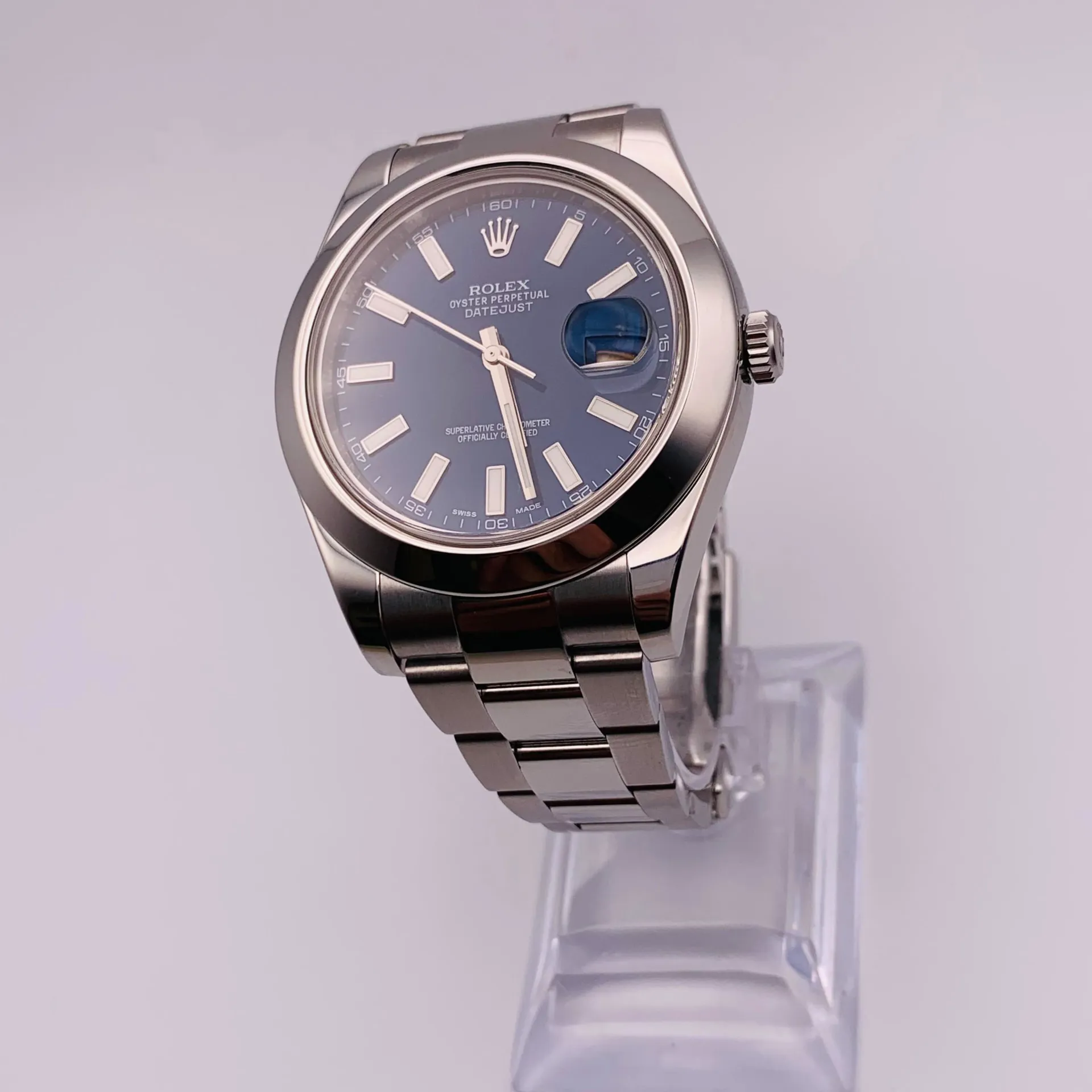 Rolex Datejust 41 126300-0001 41mm Oystersteel Blue 1