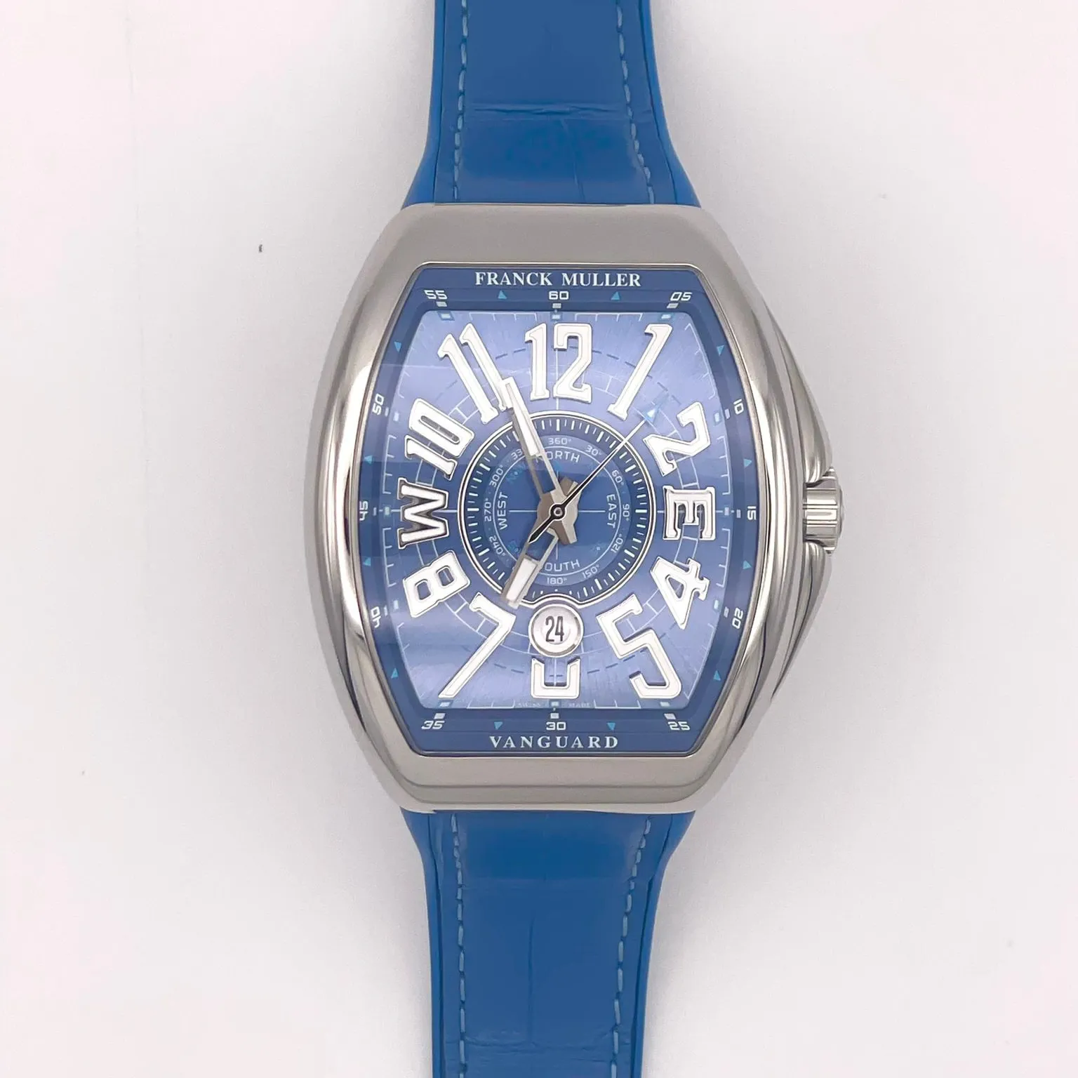 Franck Muller Vanguard V45YTSCMARACBL 45mm Stainless steel Blue