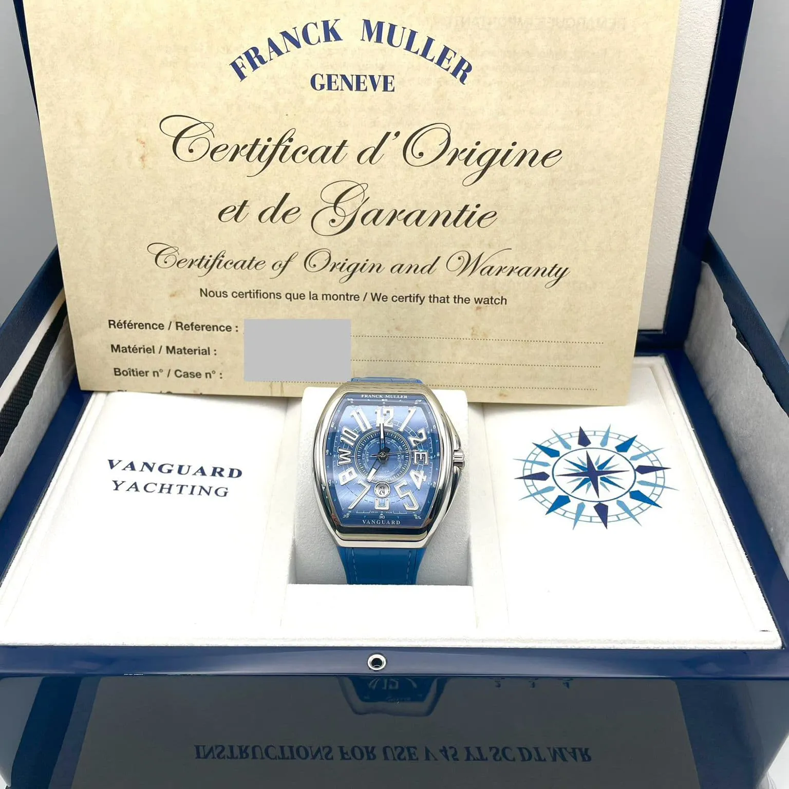 Franck Muller Vanguard V45YTSCMARACBL 45mm Stainless steel Blue 5