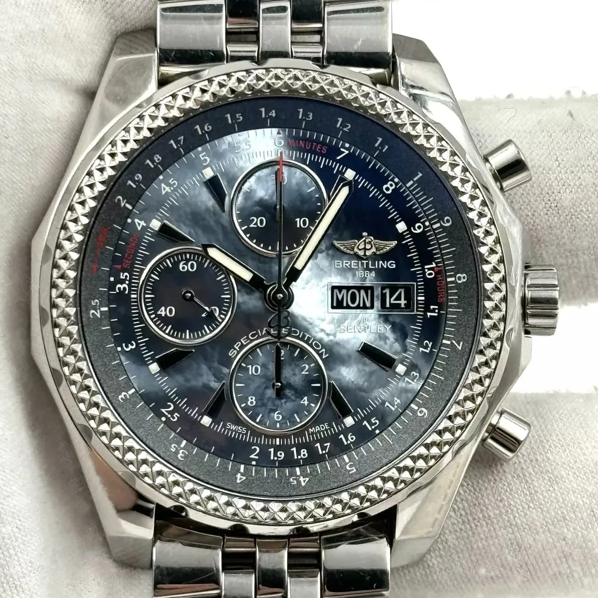 Breitling Bentley A13362 44.8mm Stainless steel Blue