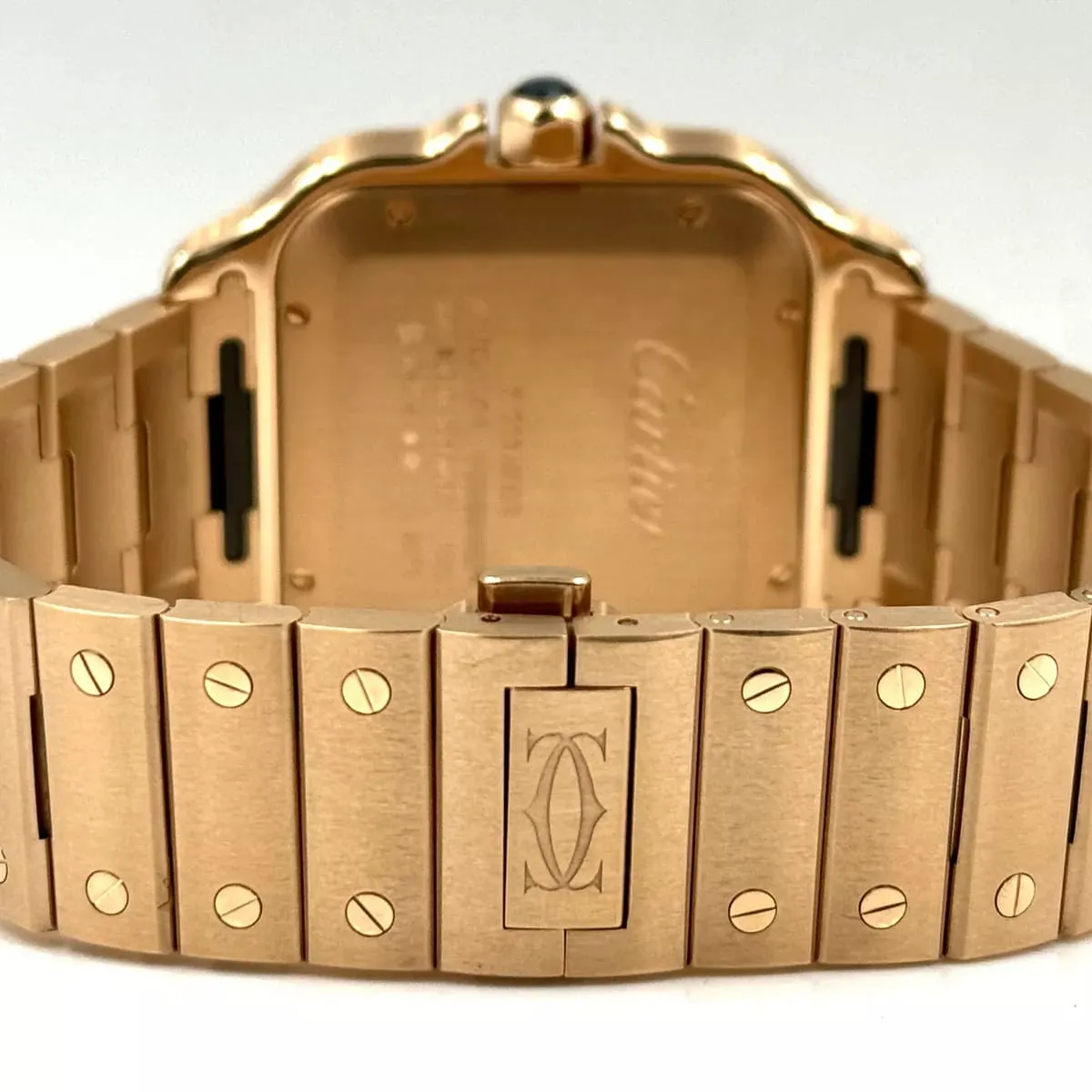 Cartier Santos WGSA0018 39.8mm Rose gold Silver 4