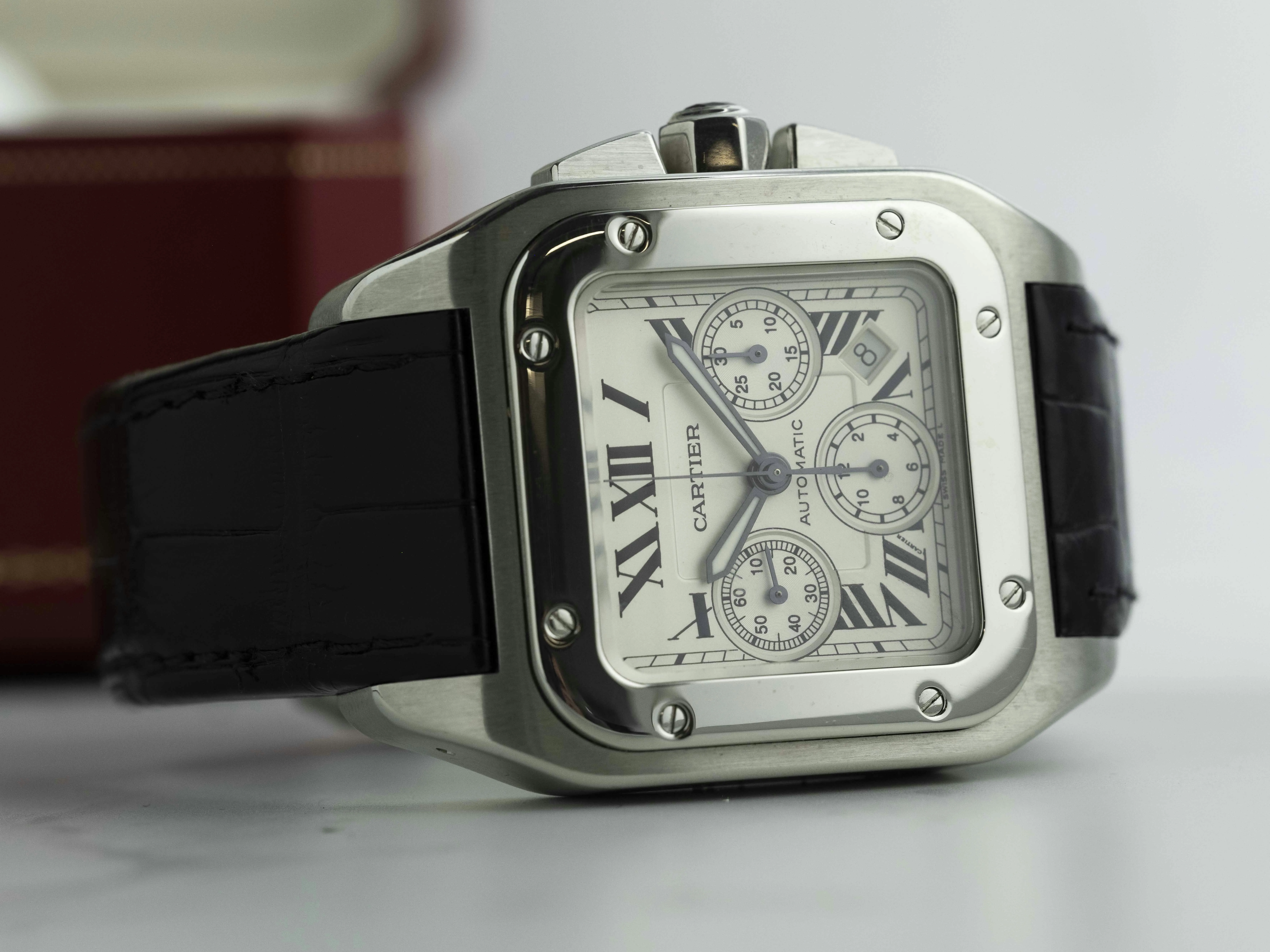 Cartier Santos W20090X8 42mm Stainless steel Silver 2