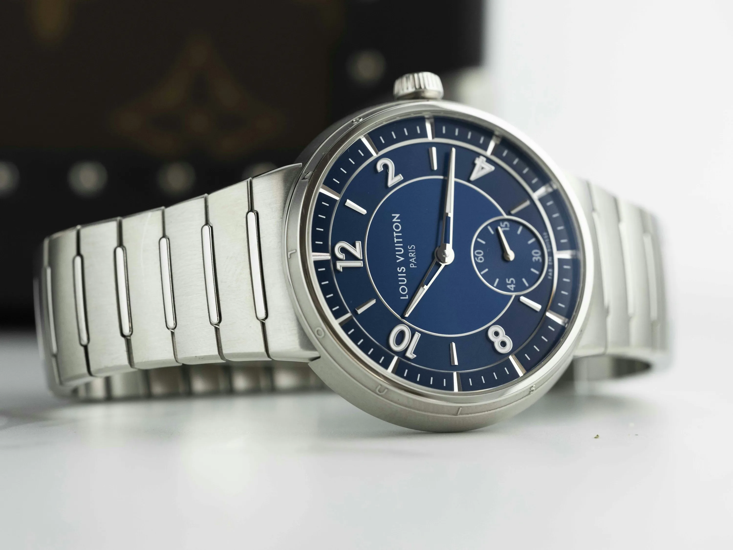 Louis Vuitton Tambour W1ST20 40mm Stainless steel Blue 3