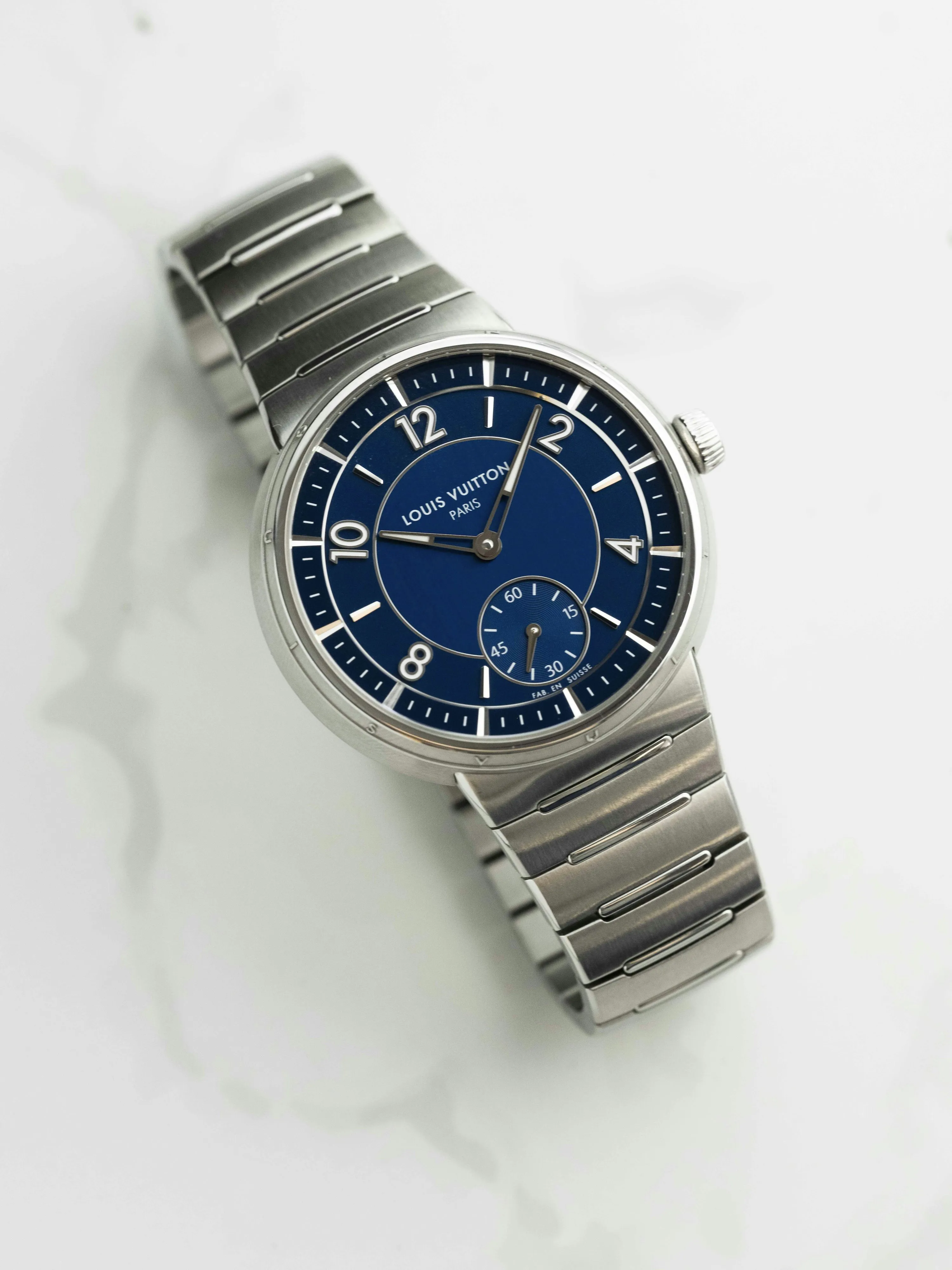 Louis Vuitton Tambour W1ST20 40mm Stainless steel Blue 6