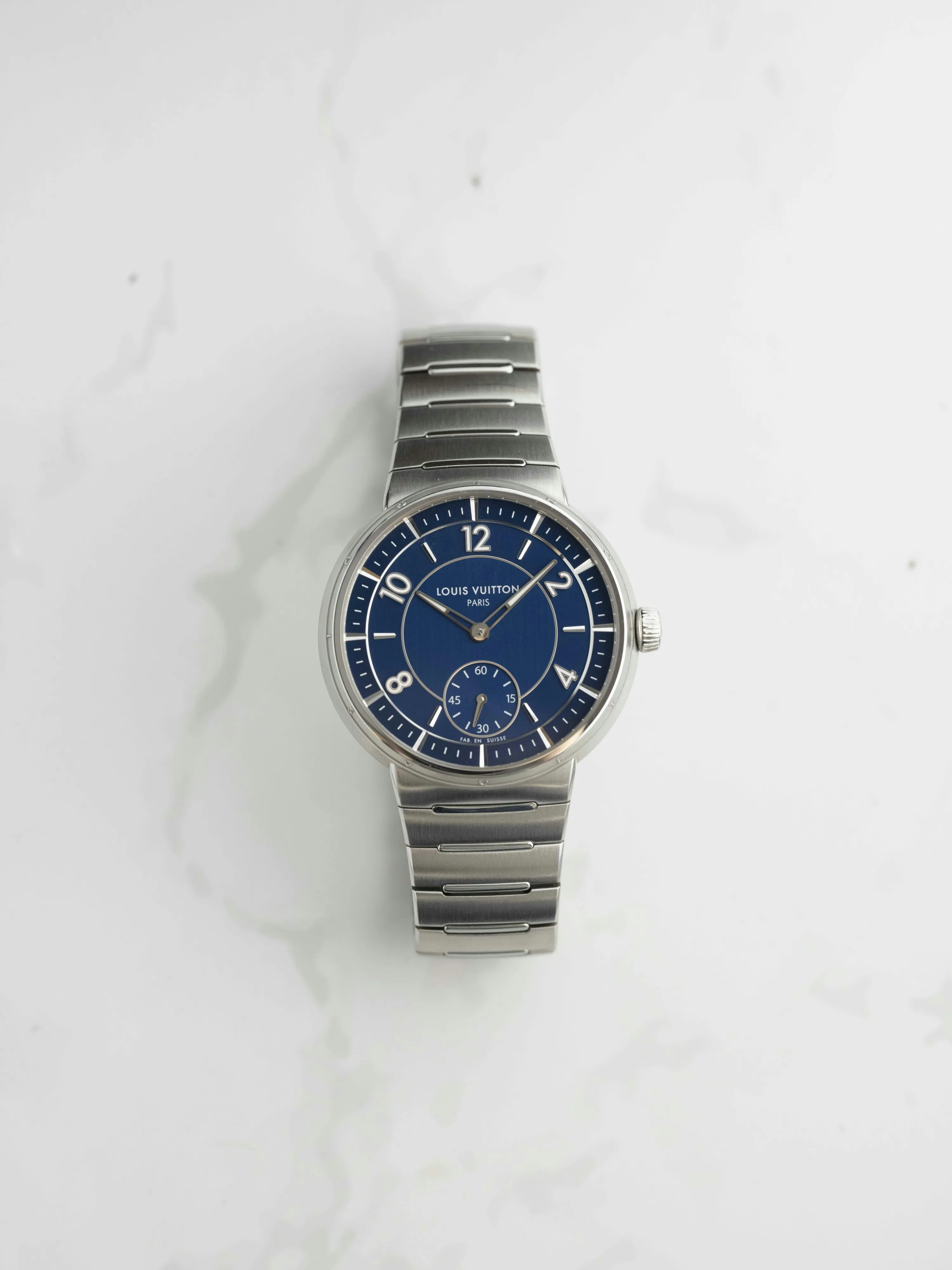 Louis Vuitton Tambour W1ST20 40mm Stainless steel Blue 7