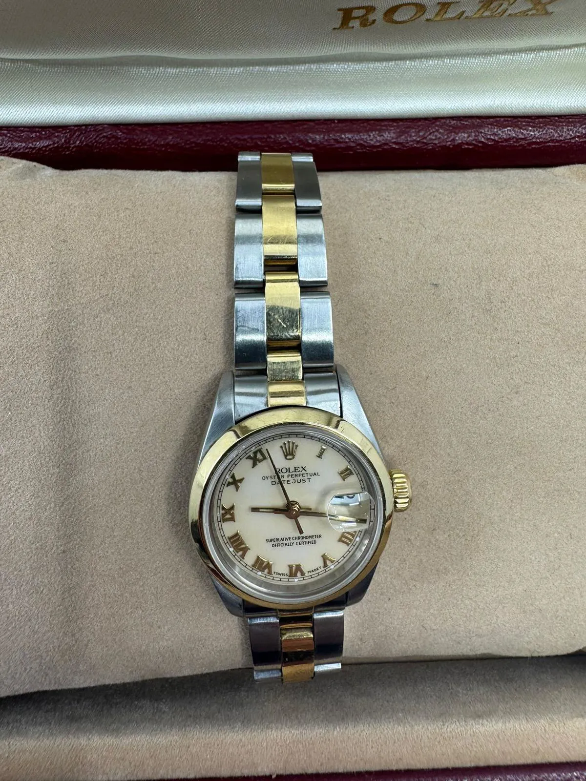 Rolex Lady-Datejust 69163 26mm Yellow gold and Stainless steel White 2