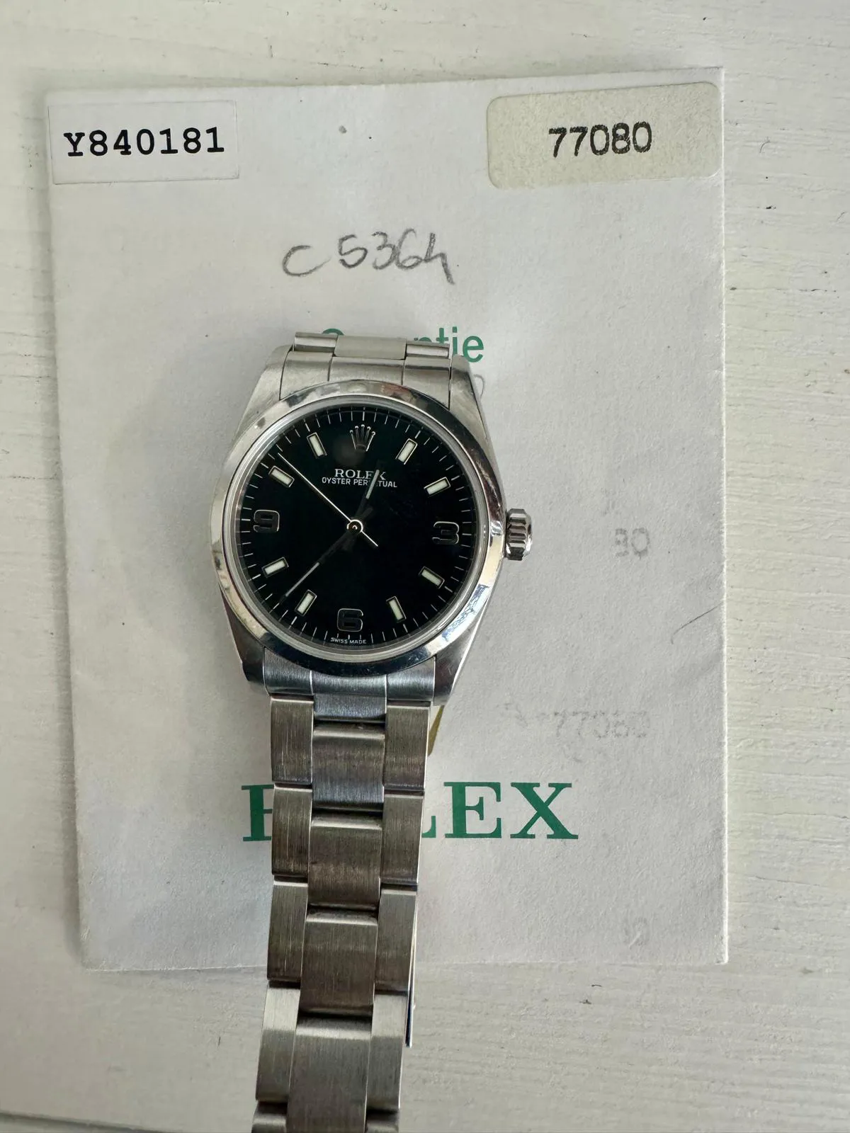 Rolex Oyster Perpetual 31 77080 31mm Stainless steel Black 6