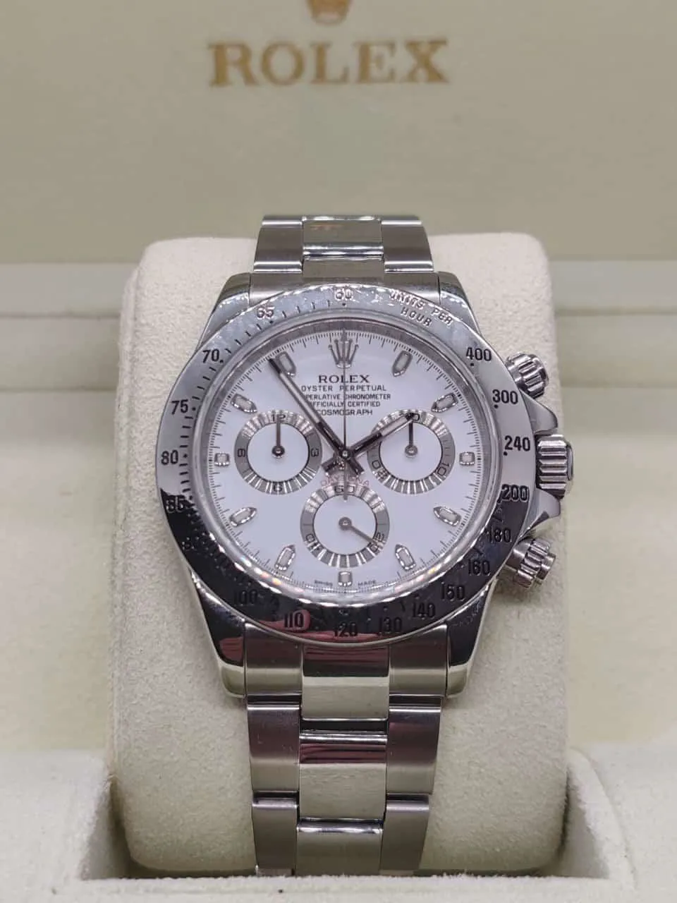 Rolex Daytona 116520 40mm Stainless steel White 3