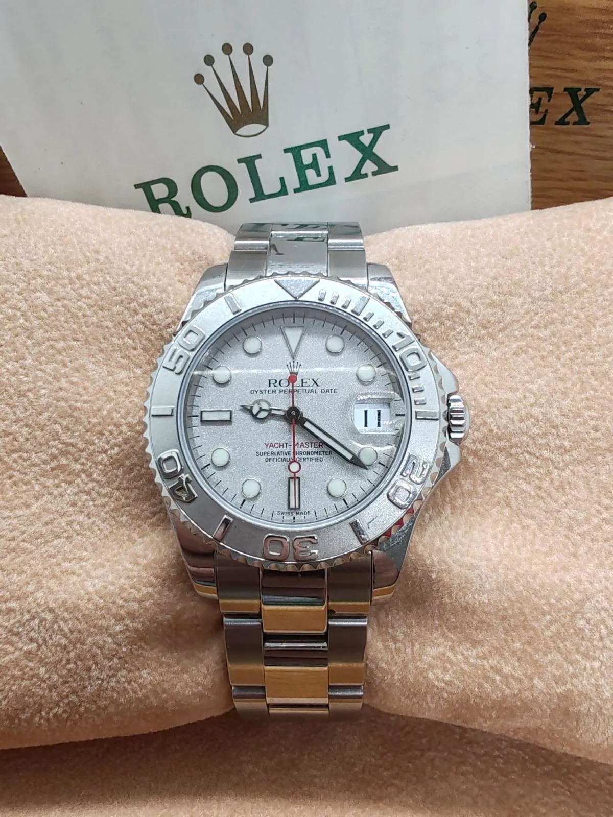 Rolex Yacht-Master 168622 35mm Platinum and Stainless steel Silver 3