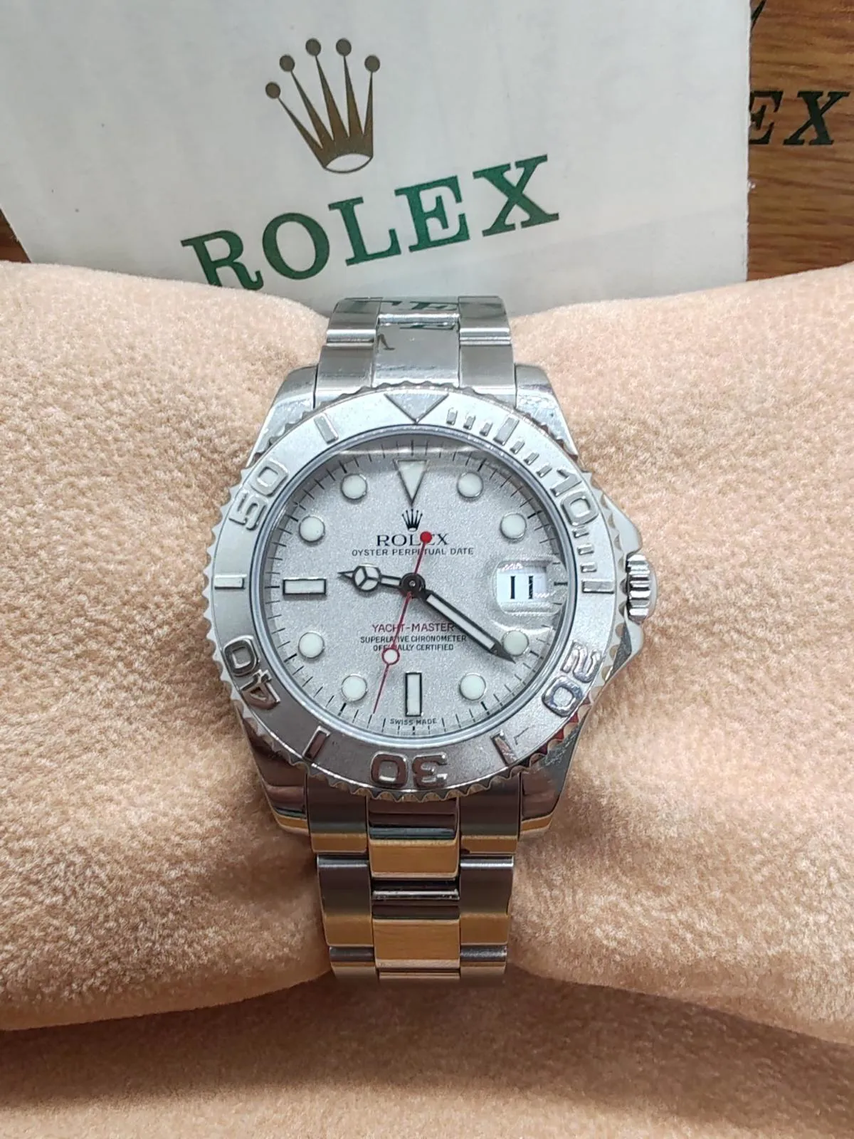 Rolex Yacht-Master 168622 35mm Platinum and Stainless steel Silver 4