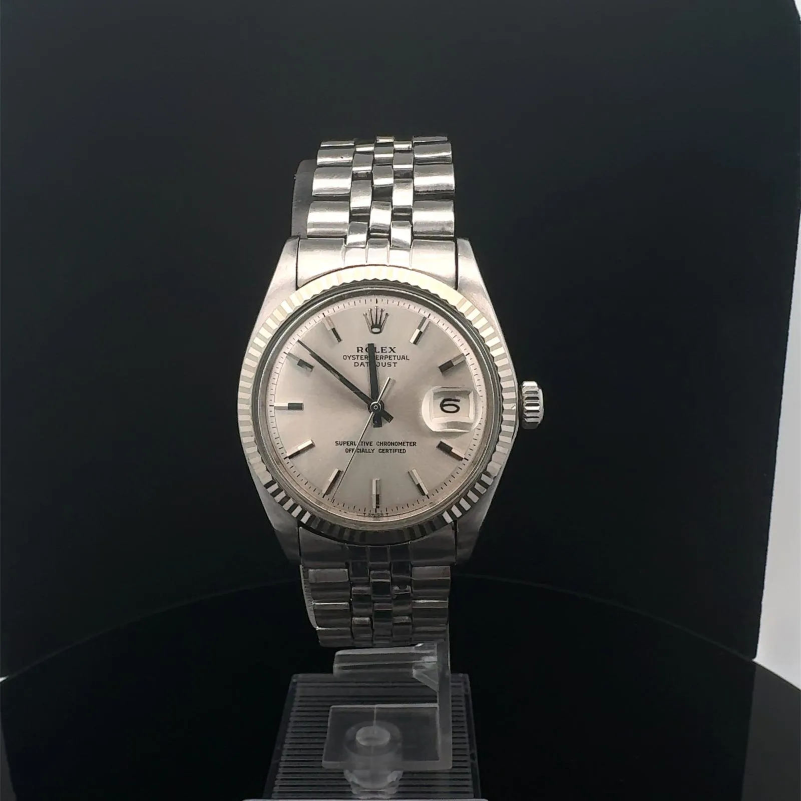 Rolex Datejust 1601 36mm White gold and Stainless steel Silver