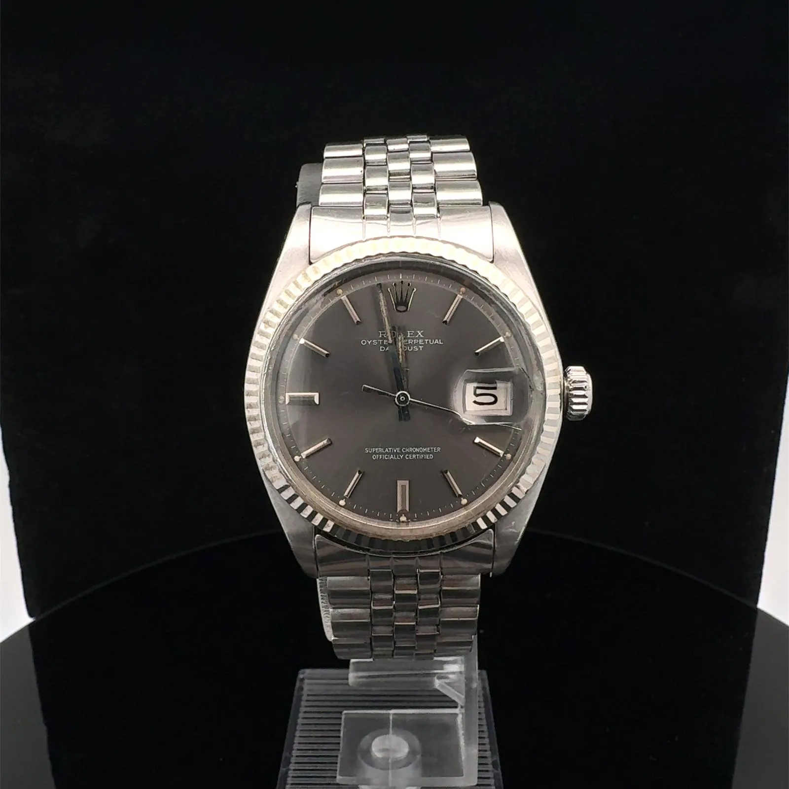 Rolex Datejust 1601 36mm White gold and Stainless steel Silver