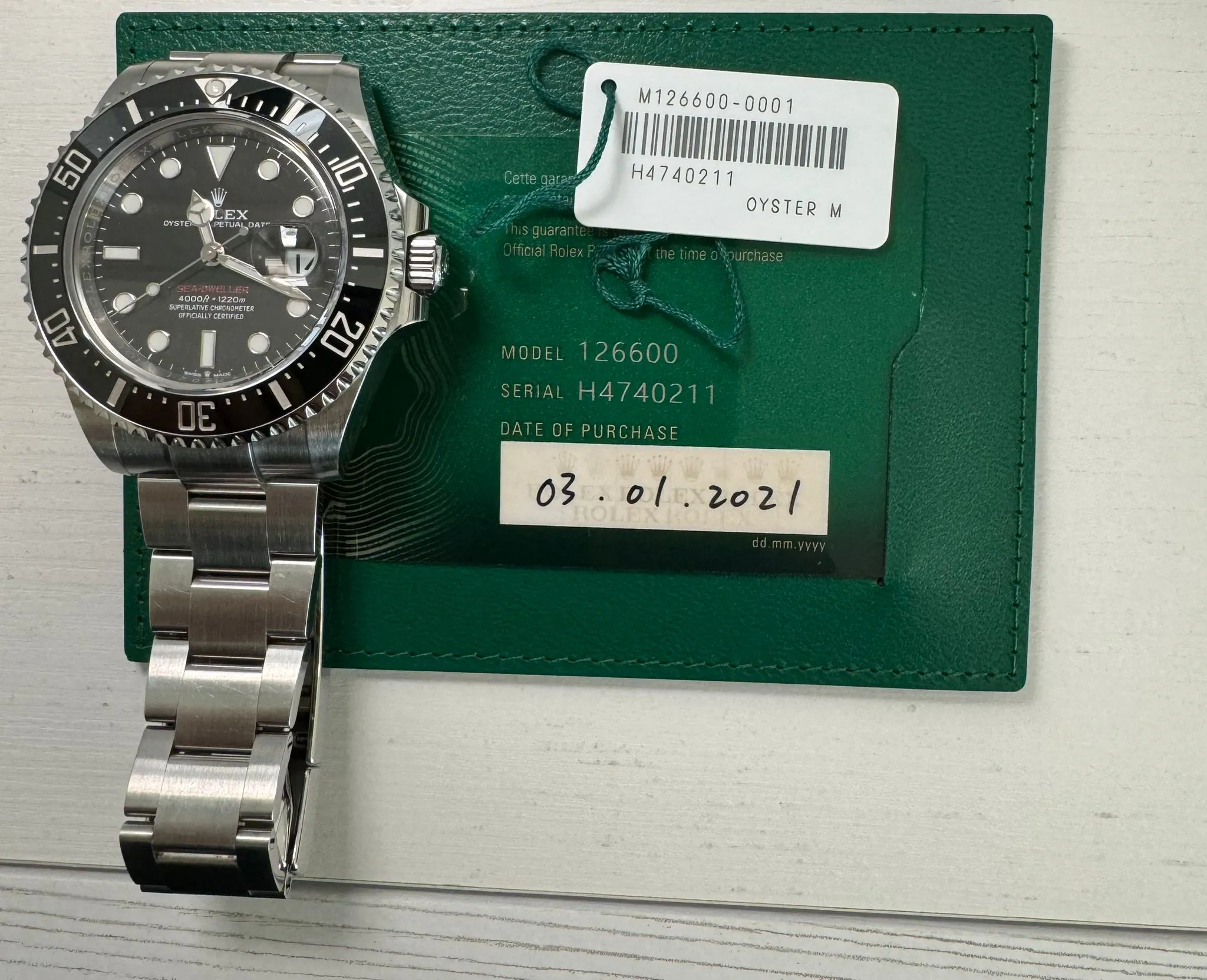 Rolex Sea-Dweller 126600 43mm Ceramic and Stainless steel Black 2