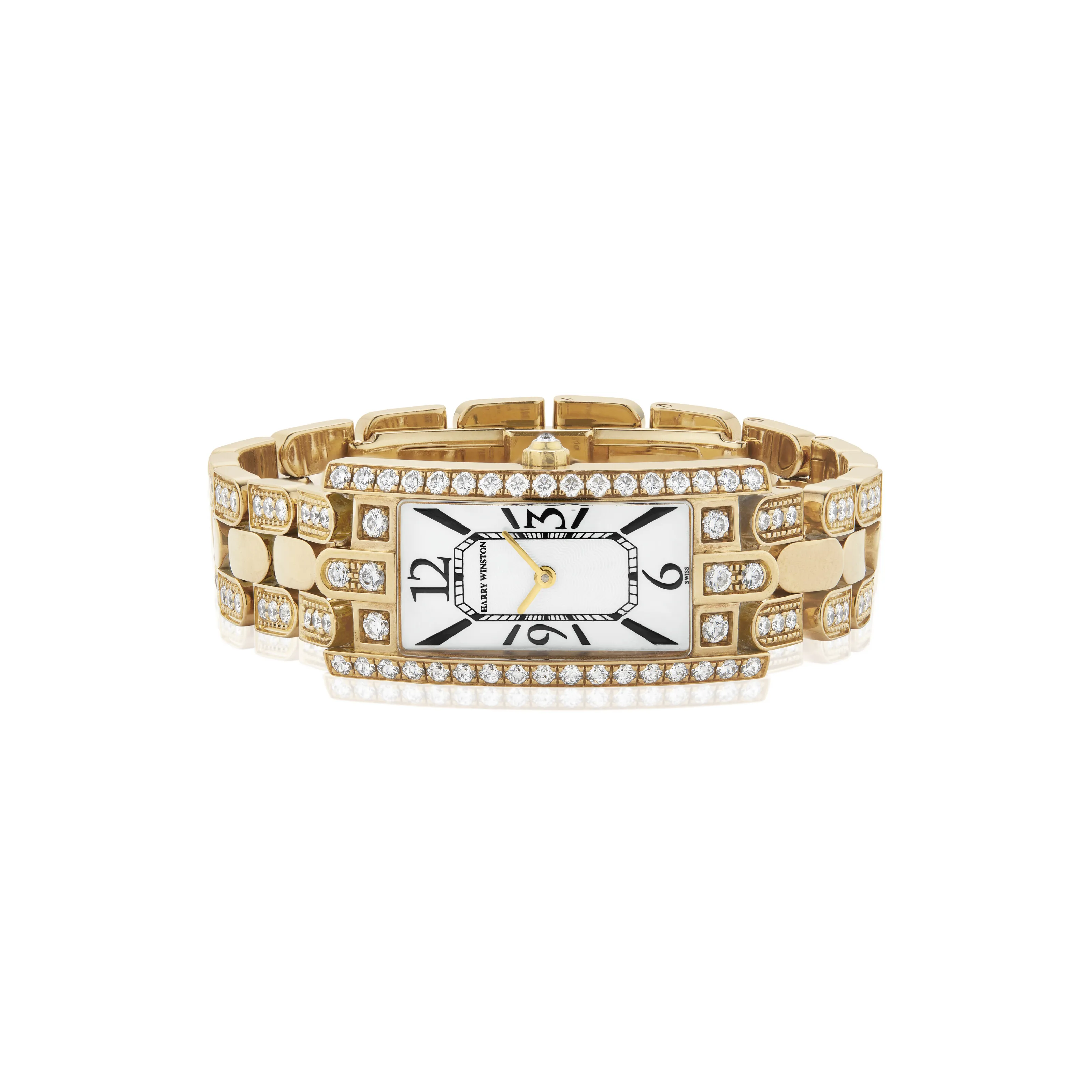 Harry Winston Avenue 19mm 18k yellow gold 2