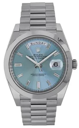 Rolex Day-Date 40 228206 40mm Platinum Blue