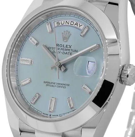 Rolex Day-Date 40 228206 40mm Platinum Blue 1