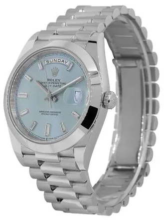 Rolex Day-Date 40 228206 40mm Platinum Blue 2