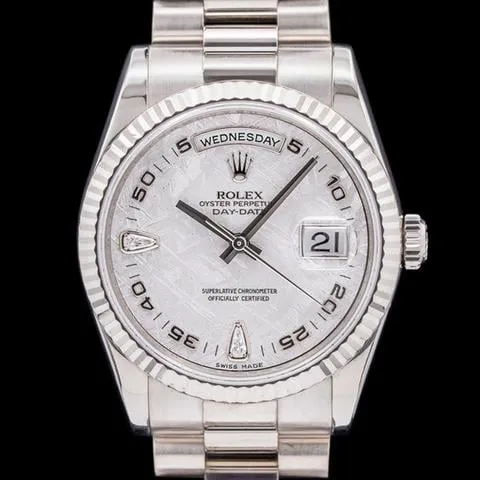 Rolex Day-Date 36 118239 36mm White gold Meteorite