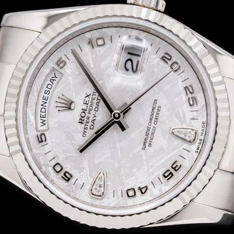 Rolex Day-Date 36 118239 36mm White gold Meteorite 4