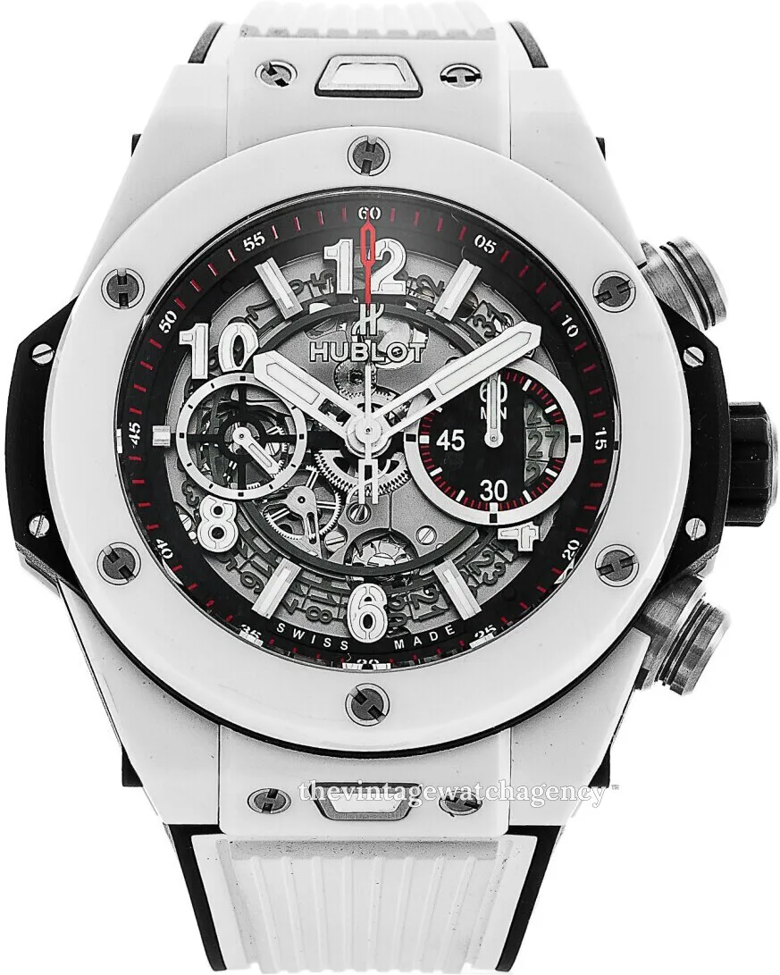 Hublot Big Bang 411.HX.1170.RX 45mm White ceramic titanium Skeleton