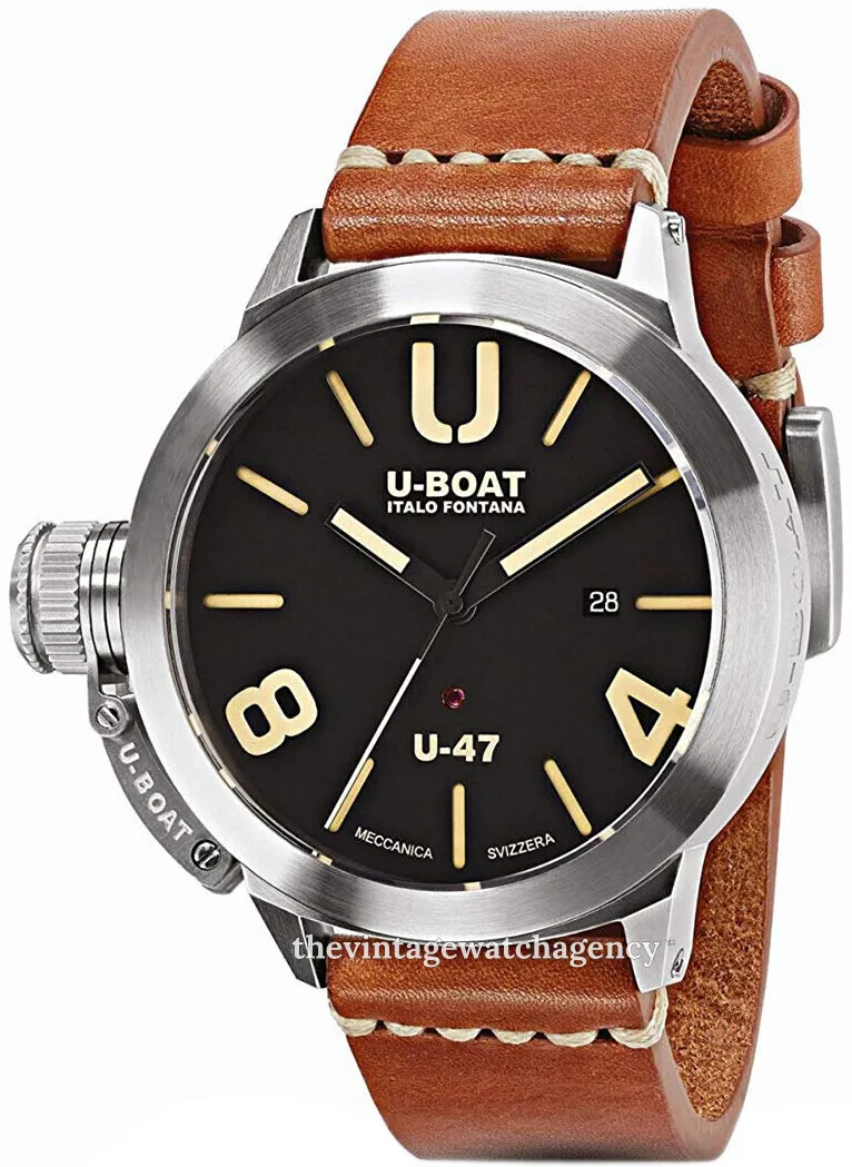 U-Boat Classico 8105 47mm Stainless steel Black