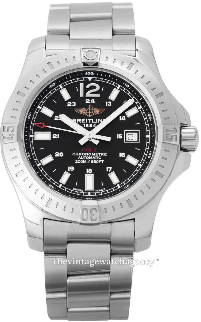 Breitling Colt A1738811.BD44.173A 44mm Stainless steel Black